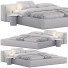 Bett und Nachttischchen Living Divani Extrasoft - Theorema