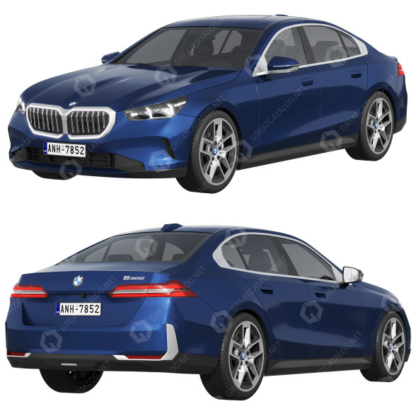 Auto BMW 5 Series 3D-Modell