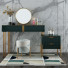 Schminktisch und Pouf Modern Interior Set 379 - AMA GOL