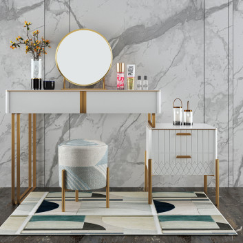 Туалетний столик та пуф Modern Interior Set 379