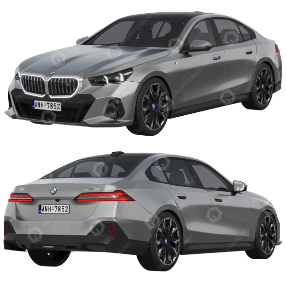 Auto BMW i5 3D-Modell