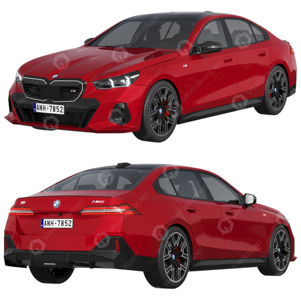 Auto BMW i5 M60 3D-Modell