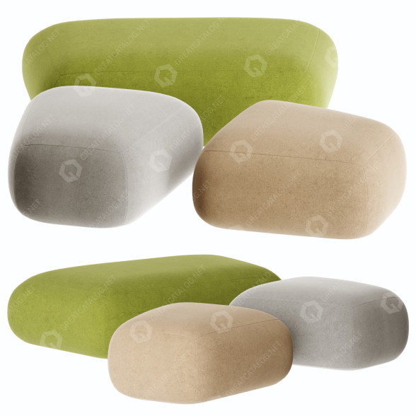 Poufs Miniforms Botera modèle 3D