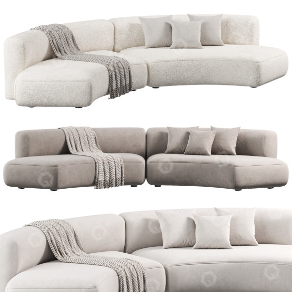 Sofa MDF Italia Cosy Curve model 3D
