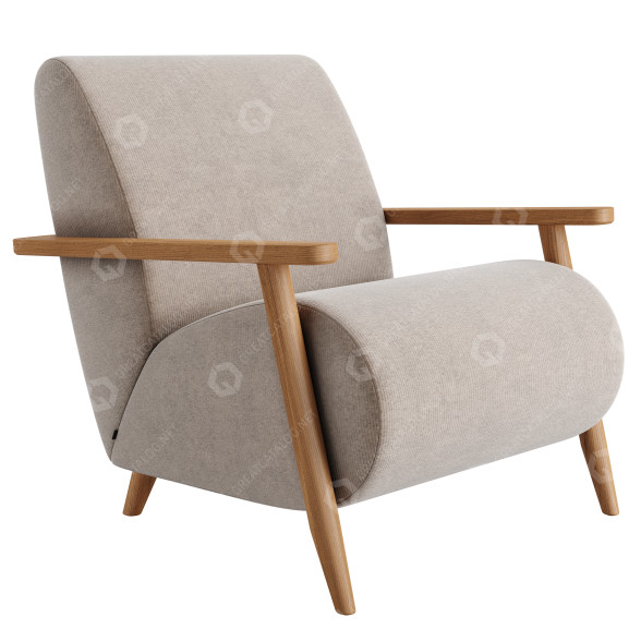 Sillón Kave Home Meghan Modelo 3D