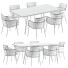 Table and Chairs CB2 Azalea Brown Dining Set - DayToday