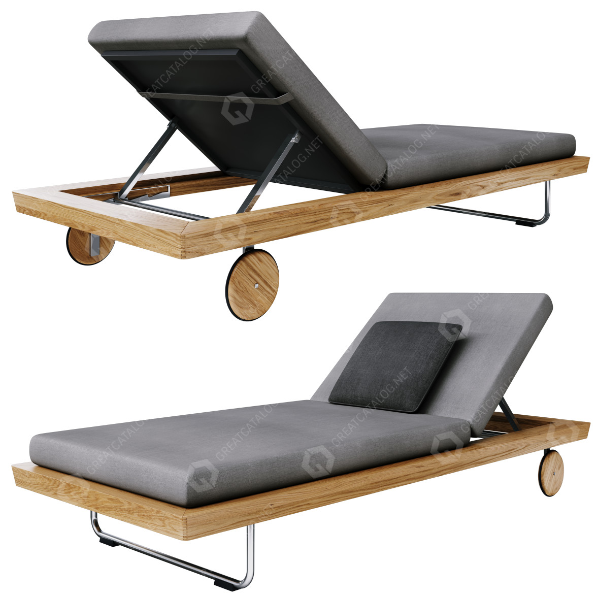 Chaise Longue Minotti Sunray 3D model - GreatCatalog 31678