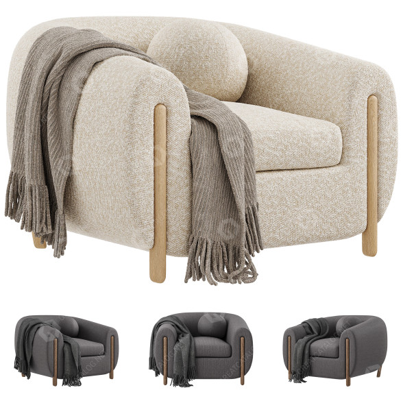 Fauteuil Four Hands Lyla modèle 3D