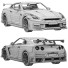 Coche Nissan GT-R Nismo - zifir3d