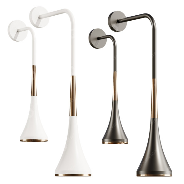 Lampy ścienne Simes Bell model 3D