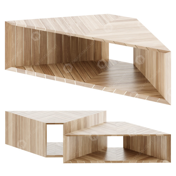 Журнальні столики Gallotti&Radice Prism 3D модель