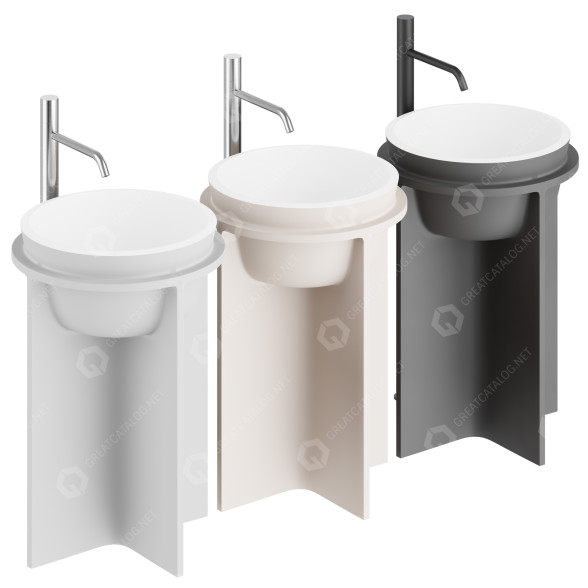 Lavabo Falper Controstampo Modelo 3D
