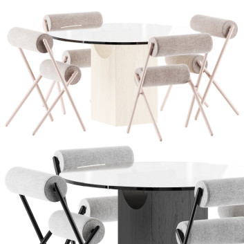 Table and Chairs Sancal Vestige and Roll