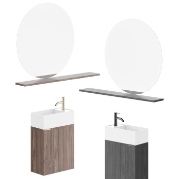 Lavabo y espejo Inbani Facett
