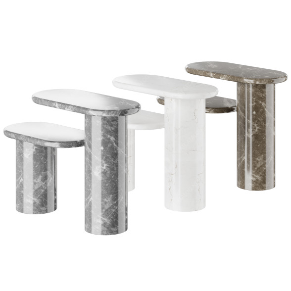 Couchtische 1stDibs Cantilever Marble Side 3D-Modell