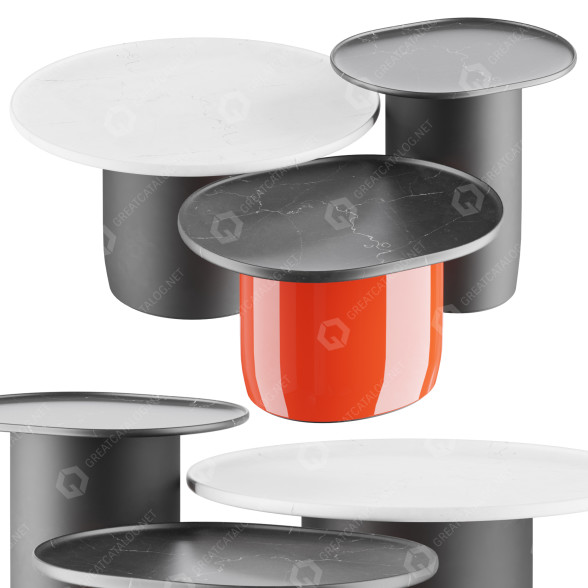 Couchtische B&B Italia Button 3D-Modell