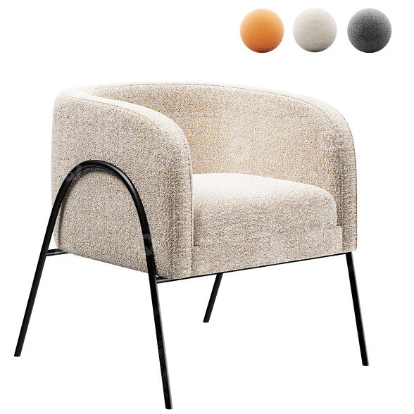 Fotel Uttermost Jacobsen Accent model 3D