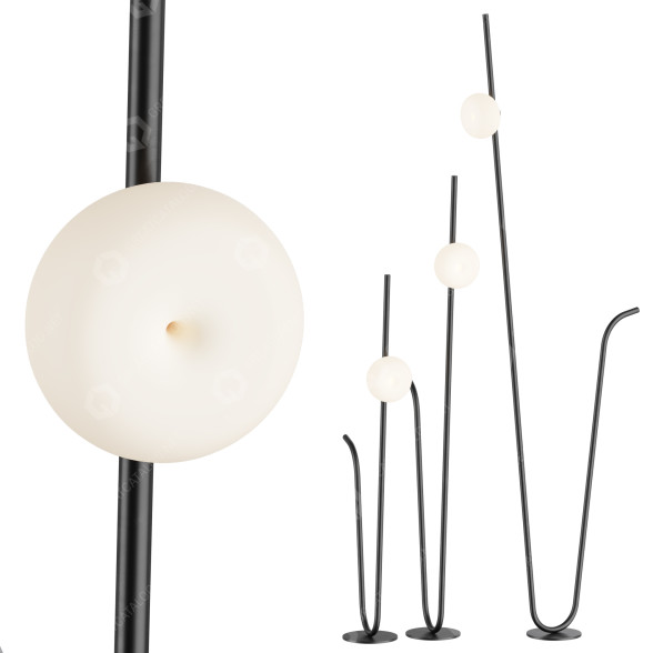 Lampes de sol Karman Pois modèle 3D