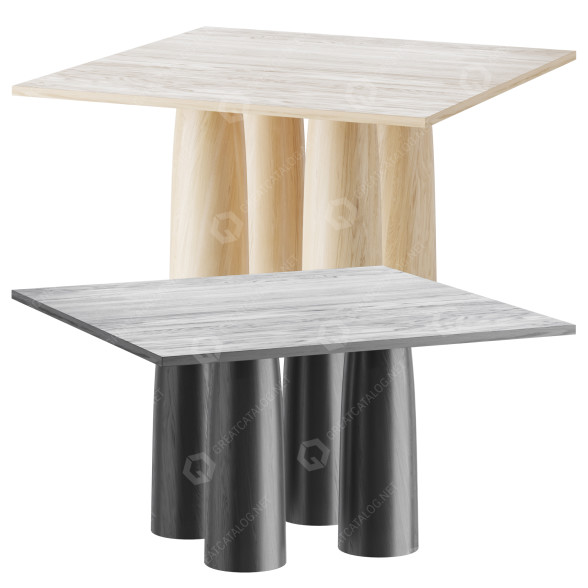 Стіл Kettal Il Colonnato Teak 3D модель