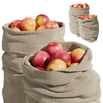 Fruits Apples in Bags Modèle 3D