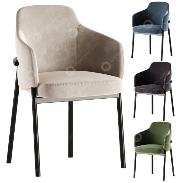 Armchair Piaval Trench 3D model