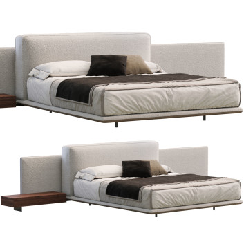 Ліжко та тумбочки Minotti Horizonte