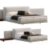 Ліжко та тумбочки Minotti Horizonte - ED-MONTE