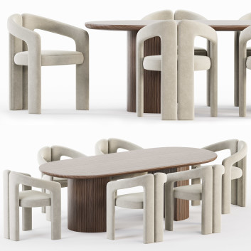 Стіл та стільці Cassina Dudet