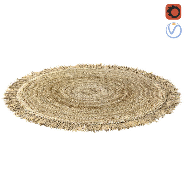 Teppich Hand Woven Rafia 3D-Modell