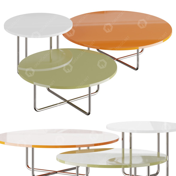 Couchtische Minotti Sunray Meg 3D-Modell