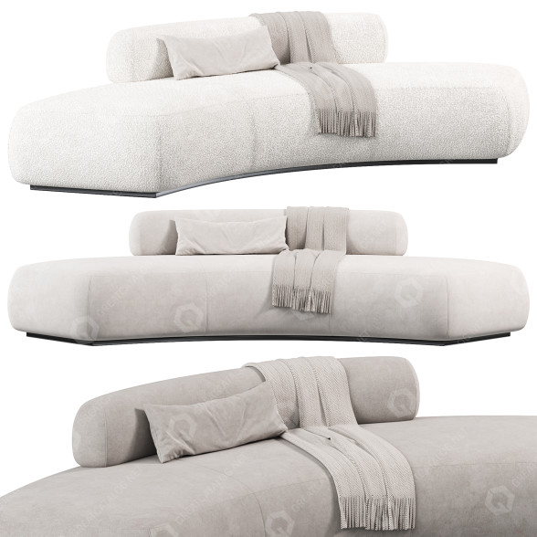 Sofa Morada Bubble 3D model