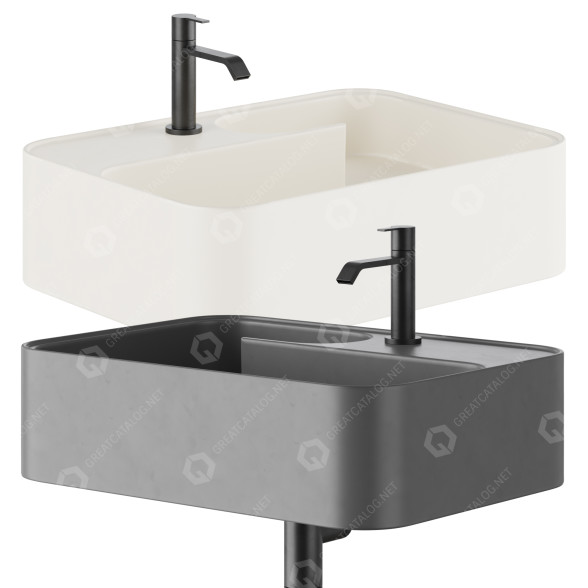 Umywalka Nic Design Trama model 3D