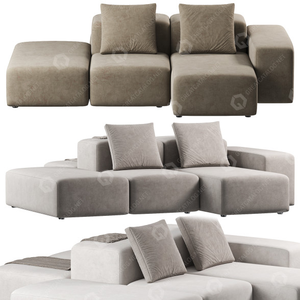Sofa Living Divani Extra Wall 3D-Modell