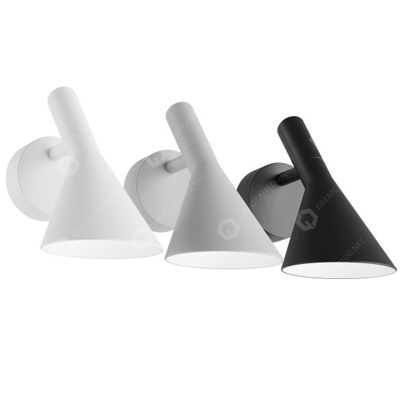 Lampa ścienna Louis Poulsen AJ 50 model 3D