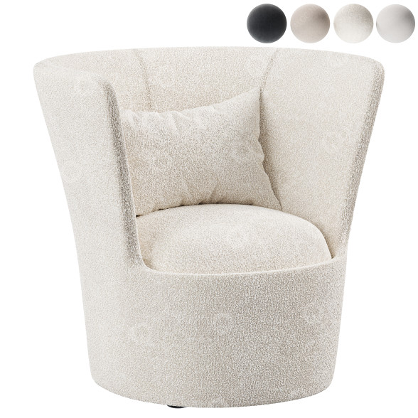 Armchair Natuzzi Cape 3D model