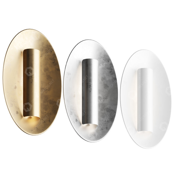 Lampa ścienna Visual Comfort & Co Aura Medium Oval model 3D