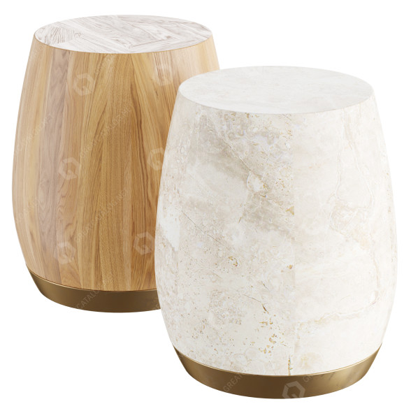 Coffee Table Baker McGuire Bauble Drum 3D model