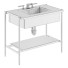 Bathroom Bond Metal Four Leg Single Washstand - andreyhrymaliuk
