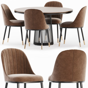 Стіл та стільці Modern Dining Set 03