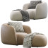 Fotel i pufa Moroso Pacific - ED-MONTE