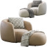 Fotel i pufa Moroso Pacific - ED-MONTE