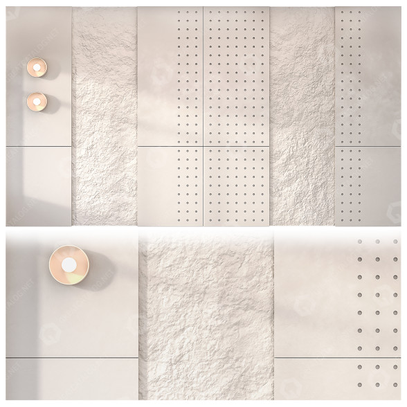 Panel ścienny In Common With Rock 01 model 3D