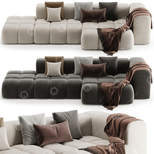 Canapé Noho Home Shamara modèle 3D