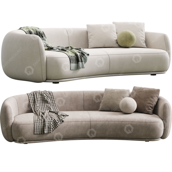 Sofa Moroso Pacific 3D model