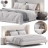 Bed and Bedside Tables Elm & Iron Dallon King - Theorema