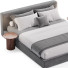 Bed and Bedside Tables Elm & Iron Brody King - Theorema