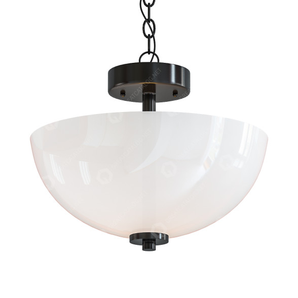 Hängeleuchte Visual Comfort & Co Oslo Two Light Semi-Flush Convertible 3D-Modell