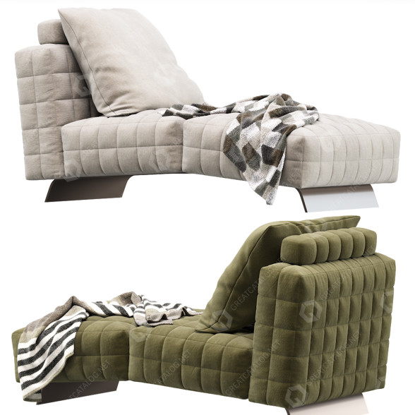 Кушетка Minotti Twiggy Comfort 3D модель