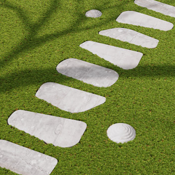 Dekor Grass Stone Path Walk Run Garden