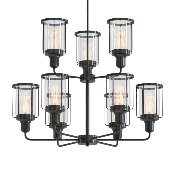 Люстра Quoizel Ludlow 2 Tier 3D модель